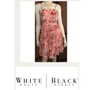 🛍White House Black Market Tiered Dress Sz 4